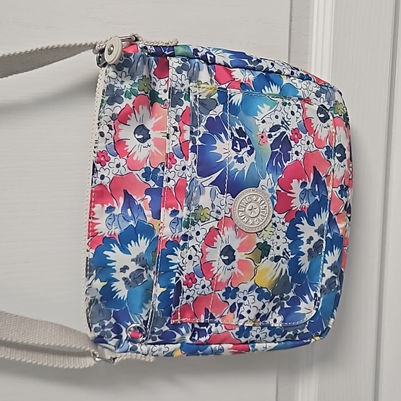 Kipling Sebastian Floral Nylon Crossbody Bag Crossbody Bags